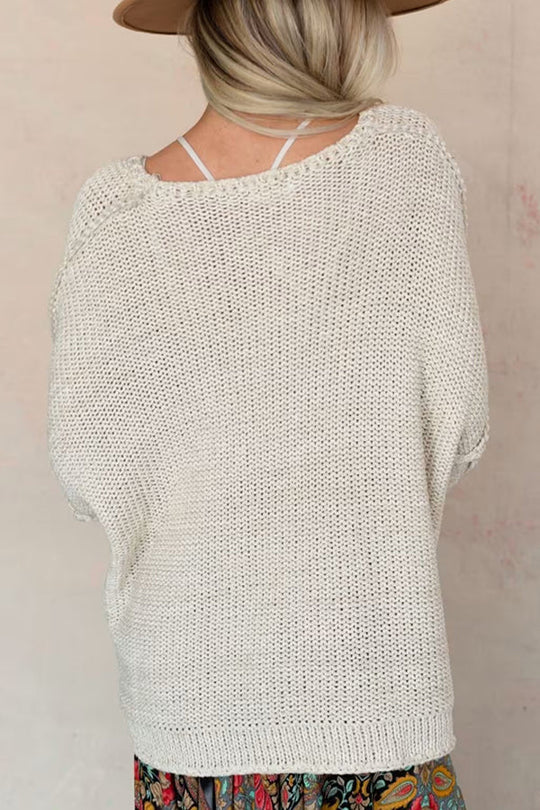 EB | Gemütlicher Grobstrickpullover mit Rundhalsausschnitt