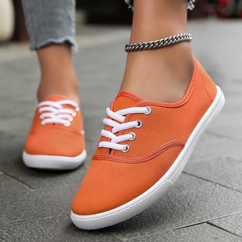 EB | Bequeme Niedrige Canvas Schnürschuhe