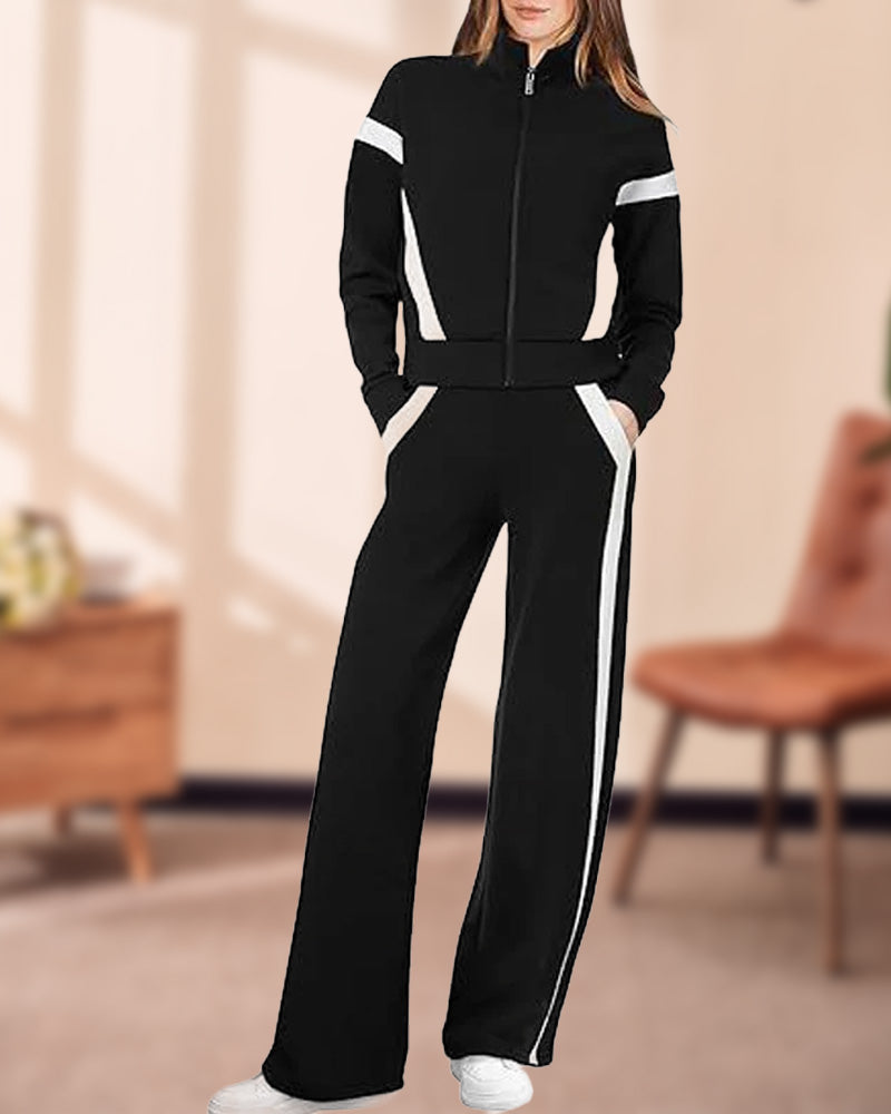 EB | Satz mit Sporty Lässig Stil Merkmalen Von Jacke und Hosen