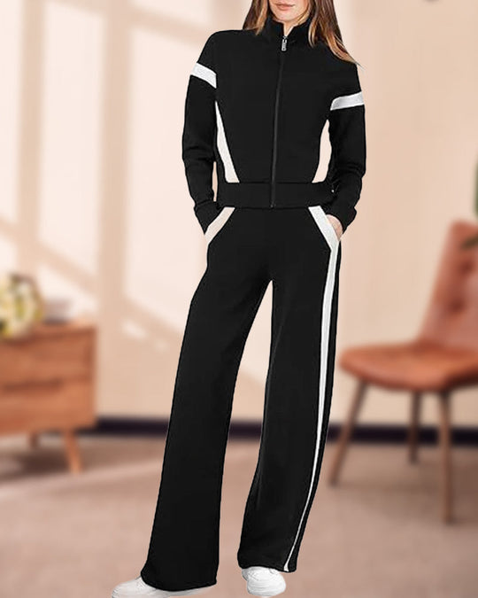 EB | Satz mit Sporty Lässig Stil Merkmalen Von Jacke und Hosen