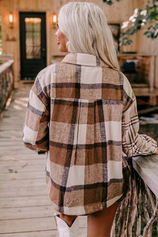 EB | Lässiges Karierter Overshirt Zeitloses Design und Komfort Perfekt für Layering