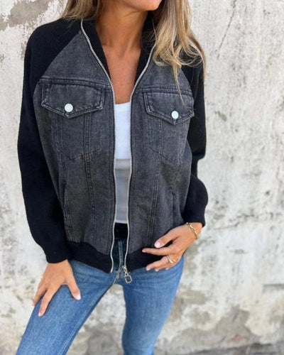 EB | Moderne Jacke Aus Denim Stoff