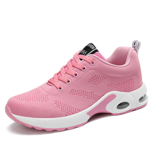 Damen nan atmungsaktive Strick-Laufschuhe mit Luftpolster und stoßabsorbierender Sohle EB