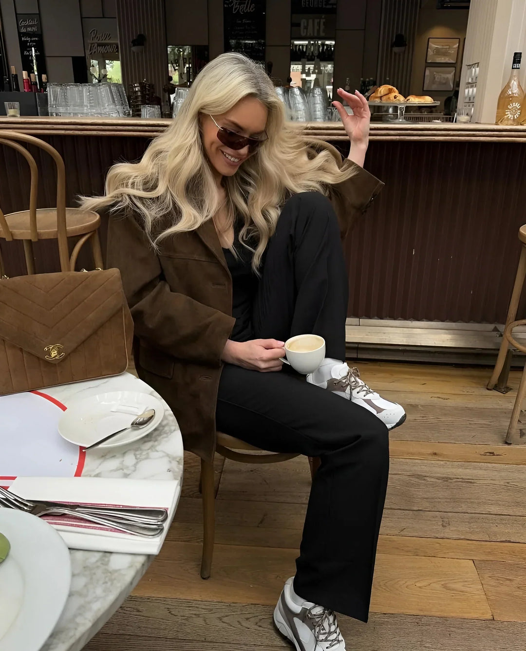 EB | Klassische Wildleder Blazer für Frauen