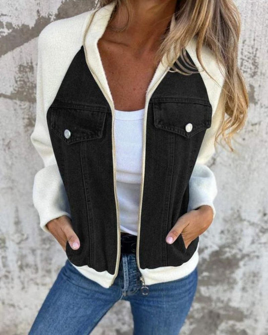 EB | Moderne Jacke Aus Denim Stoff