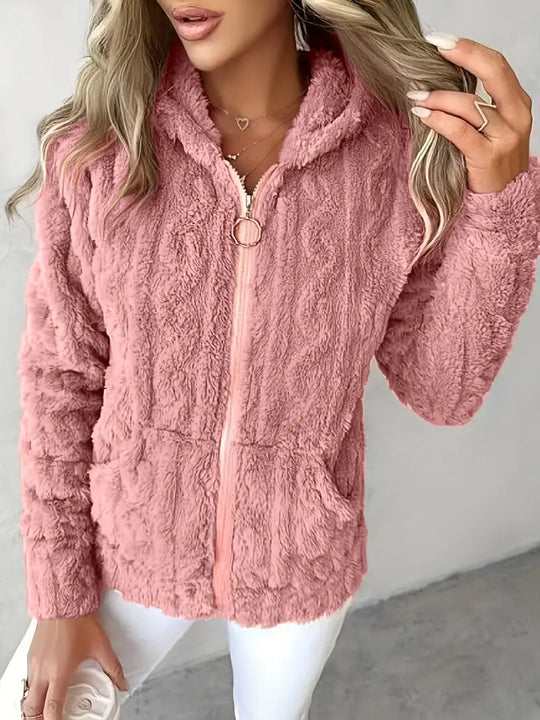 EB | Weiches Kapuzen Sweatshirt mit Reißverschluss