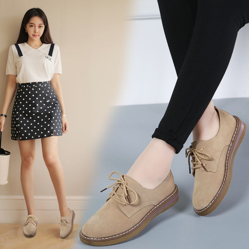 Damen Komfortable Schnürschuhe mit weichem Obermaterial EB