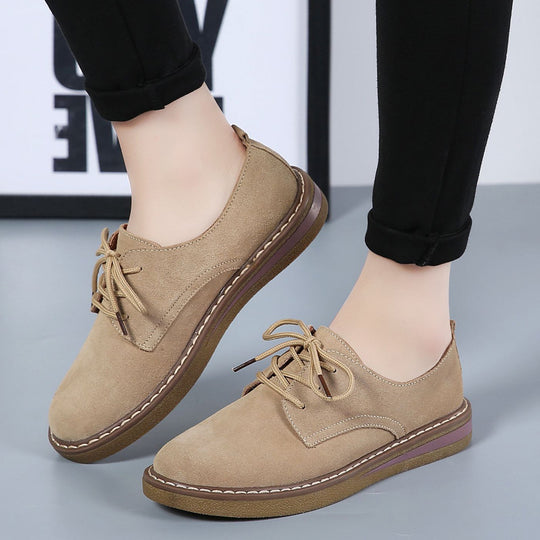 Damen Komfortable Schnürschuhe mit weichem Obermaterial EB