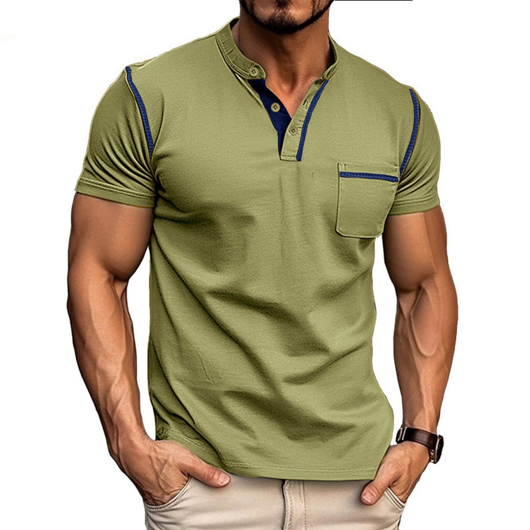EB | Kurzärmeliges Henley-Hemd