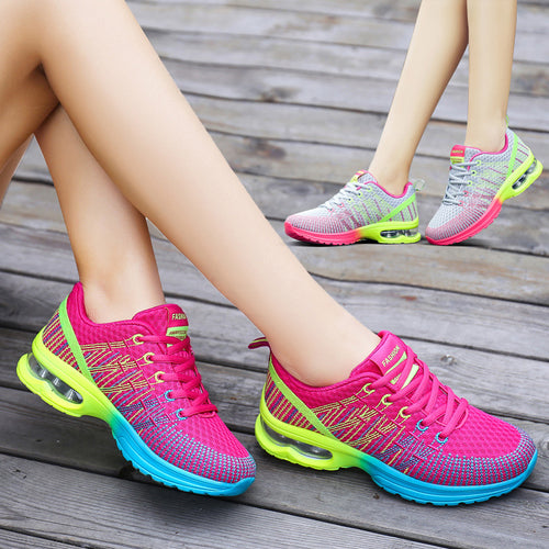 Damen Sportliche Laufschuhe mit atmungsaktivem Obermaterial und innovativem Dämpfungssystem EB