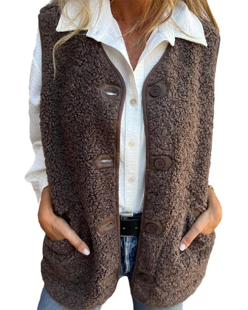 EB | Damen Herbst Knöpfli Kurz Warm