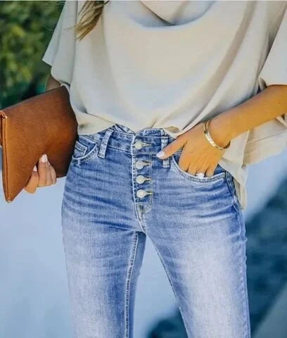 EB | Bootcut-Jeans mit hoher Taille