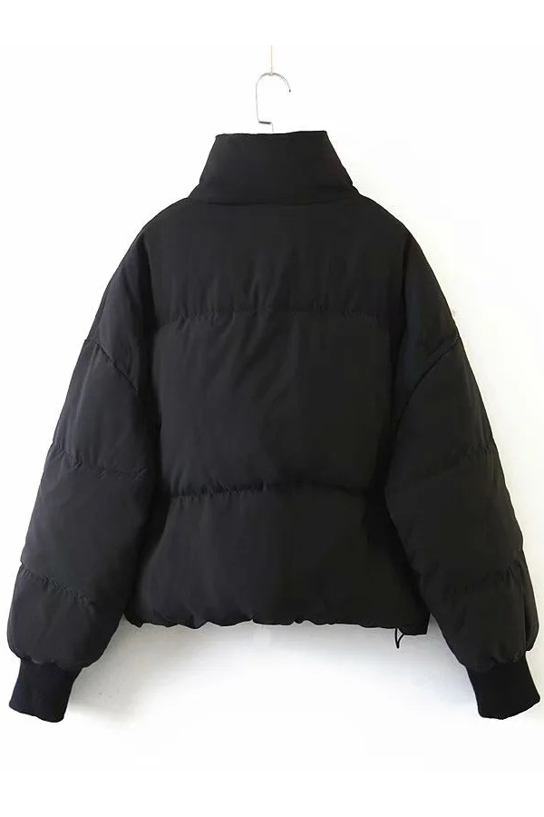 EB | Kragen Reißverschluss Tasche Dick Warm Baumwolljacke