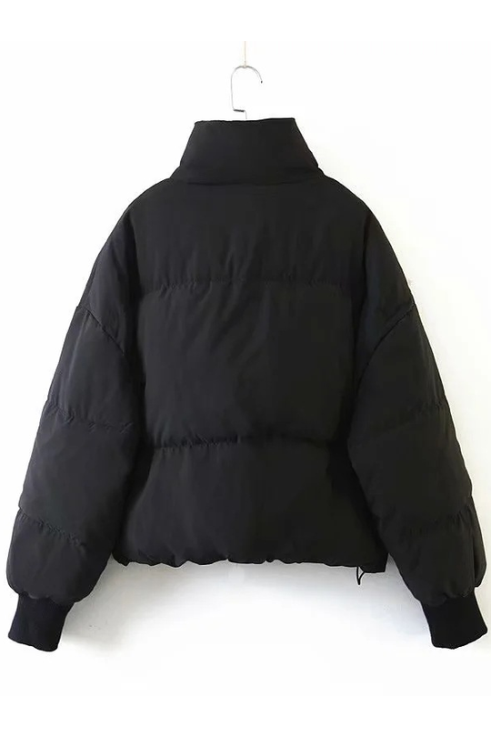 EB | Kragen Reißverschluss Tasche Dick Warm Baumwolljacke