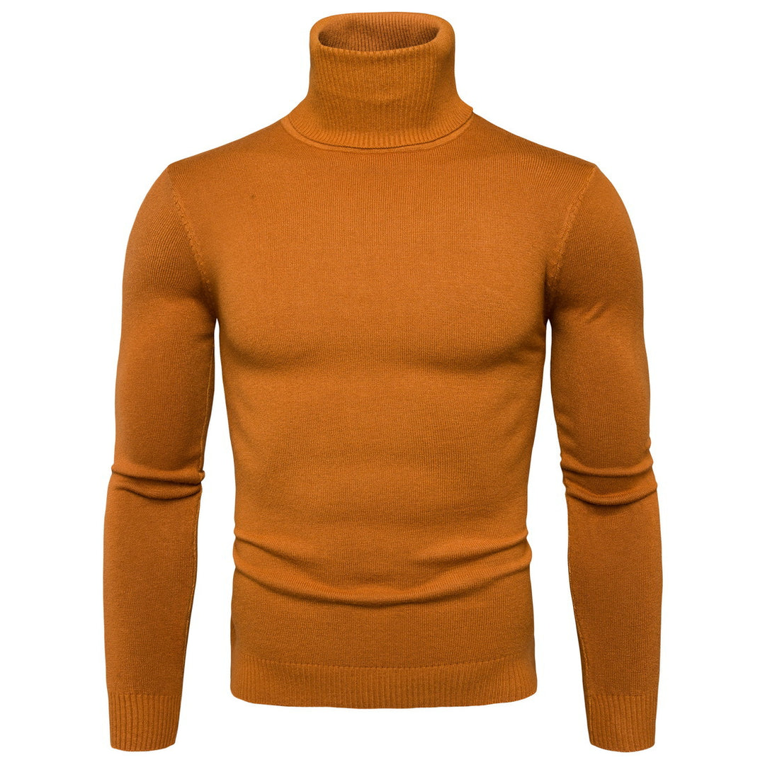 Herren Rollkragenpullover aus weicher Merinowolle mit eleganter Struktur EB