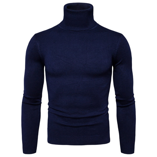 Herren Rollkragenpullover aus weicher Merinowolle mit eleganter Struktur EB