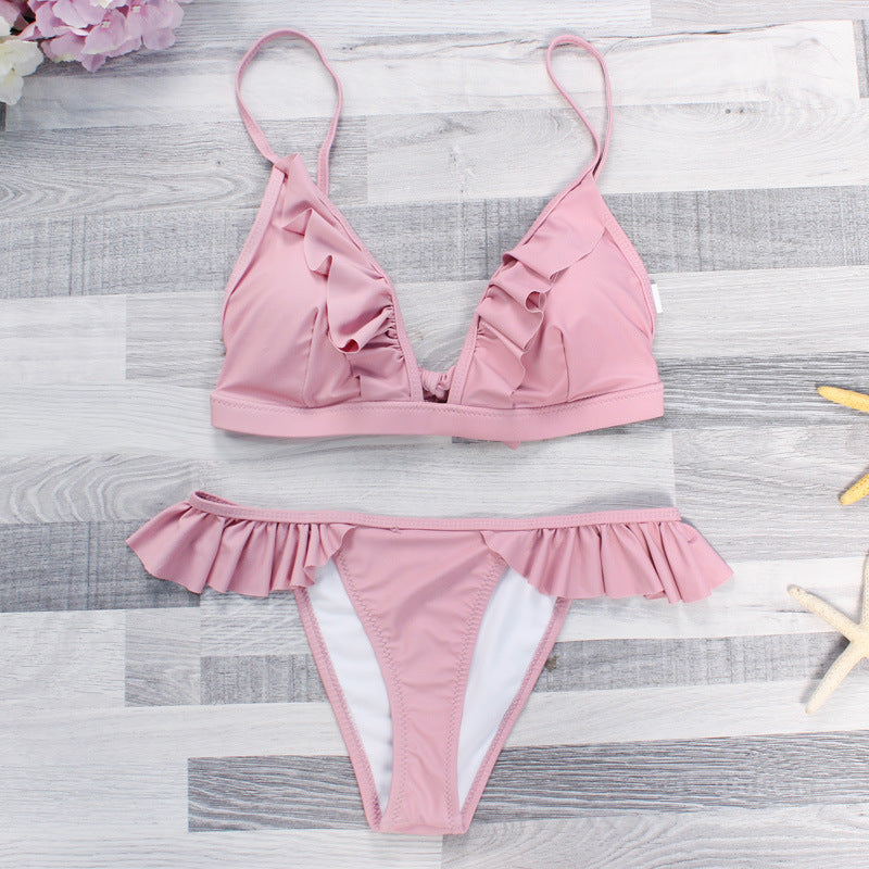 Damen Bikinis mit feinen Rüschendetails EB
