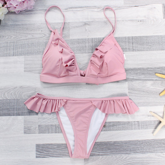 Damen Bikinis mit feinen Rüschendetails EB