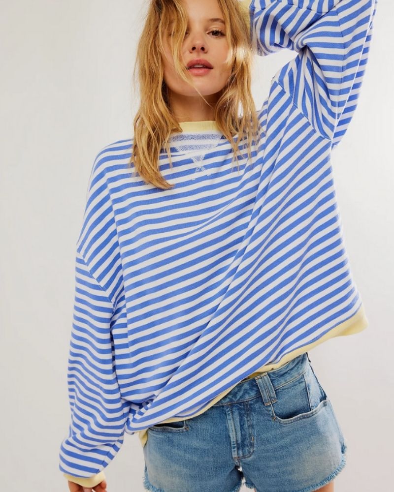 EB | Übergroßer Gestreifter Pullover