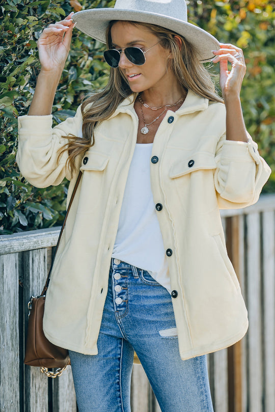 EB | Lässige Fleecejacke mit Taschen Weich und Warm Perfekt für Kühl Tage