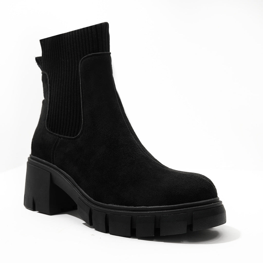 Elegante Wildleder-Winterschuhe für Damen EB