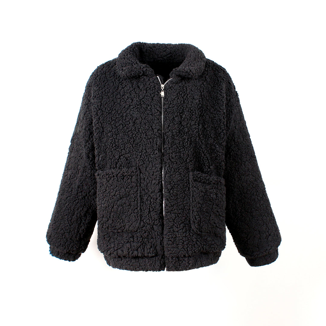 Damen Kuschelige Fleecejacke mit Reißverschluss EB