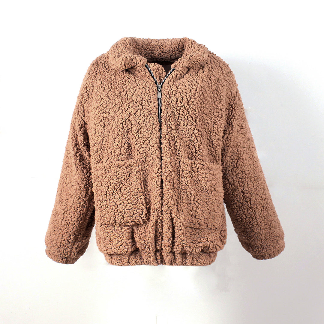 Damen Kuschelige Fleecejacke mit Reißverschluss EB