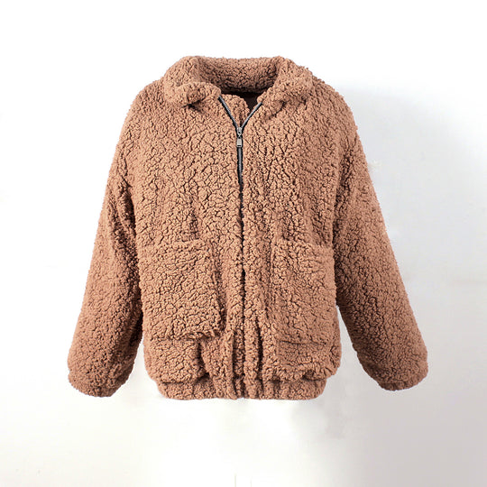 Damen Kuschelige Fleecejacke mit Reißverschluss EB