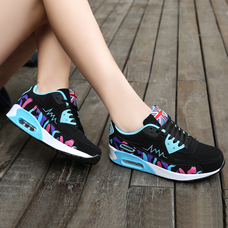 Damen Sportliche Sneakers mit gepolsterter Sohle und atmungsaktivem Obermaterial EB