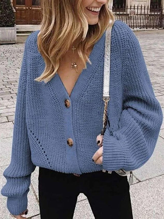 EB | Strickjacke mit Puffärmeln