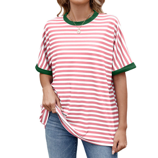 EB | Gestreiftes kontrastierendes T-Shirt