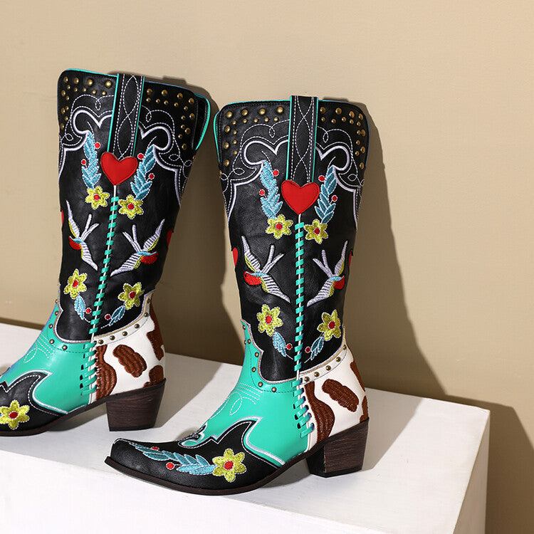Stilvolle Damen Westernstiefel mit Einzigartigem Design EB