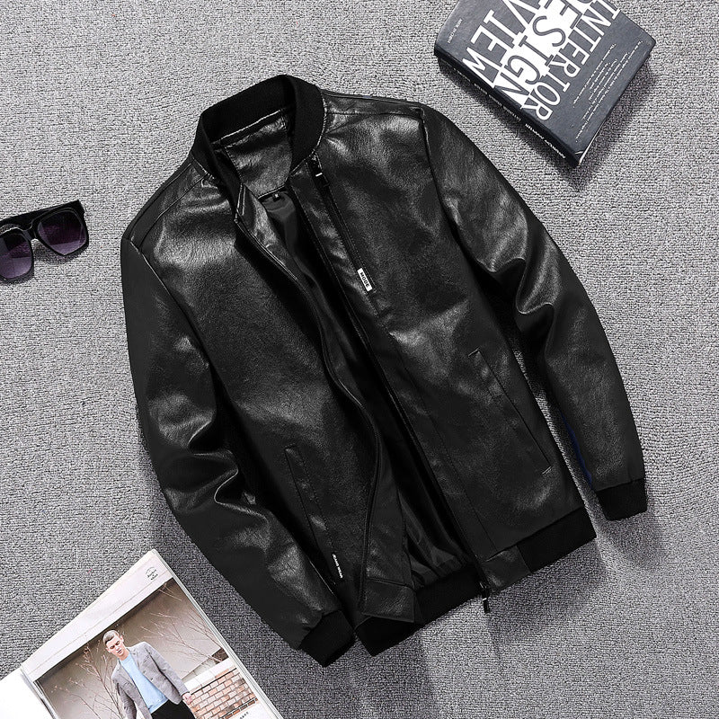 Herren Bikerjacke im modernen Design mit praktischen Taschen EB