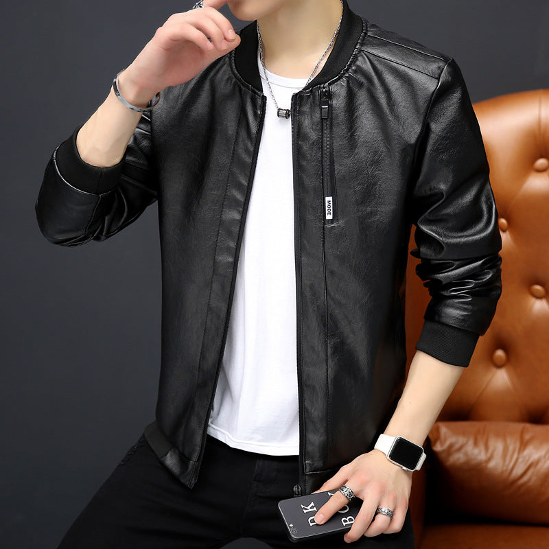 Herren Bikerjacke im modernen Design mit praktischen Taschen EB