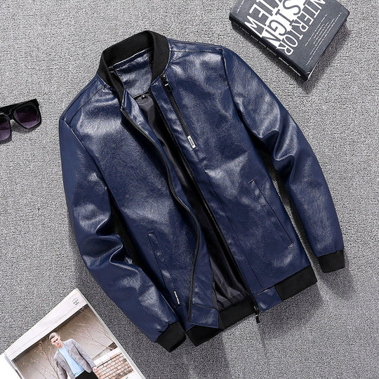 Herren Bikerjacke im modernen Design mit praktischen Taschen EB