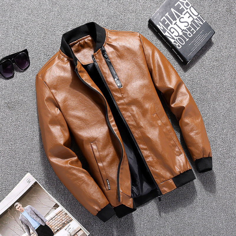 Herren Bikerjacke im modernen Design mit praktischen Taschen EB