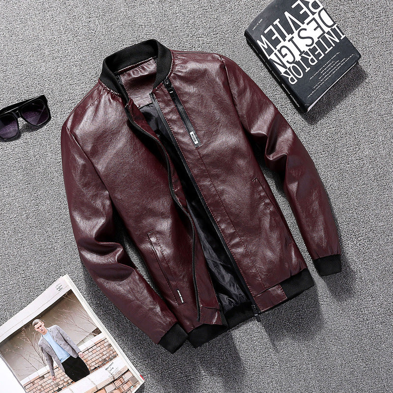 Herren Bikerjacke im modernen Design mit praktischen Taschen EB