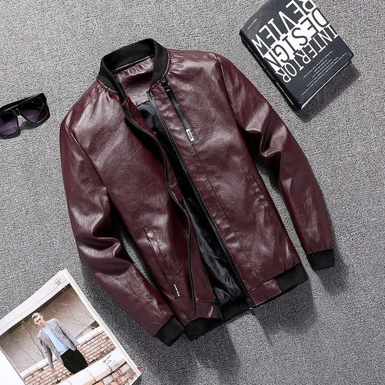 Herren Bikerjacke im modernen Design mit praktischen Taschen EB