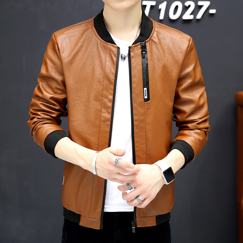 Herren Bikerjacke im modernen Design mit praktischen Taschen EB