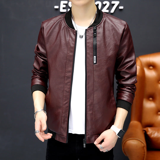 Herren Bikerjacke im modernen Design mit praktischen Taschen EB