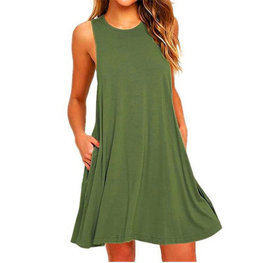 Damen Elegantes Minikleid mit Hochkragen und tailliertem Schnitt EB