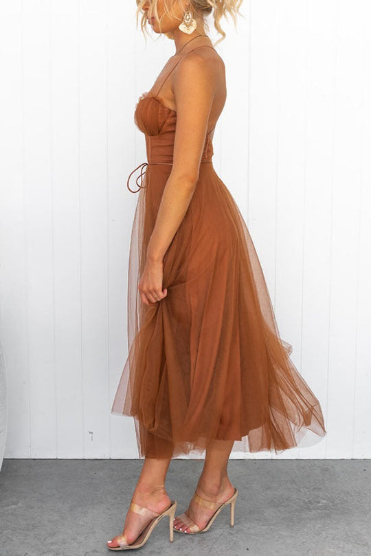 EB - Modernes prinses chiffon Kleid