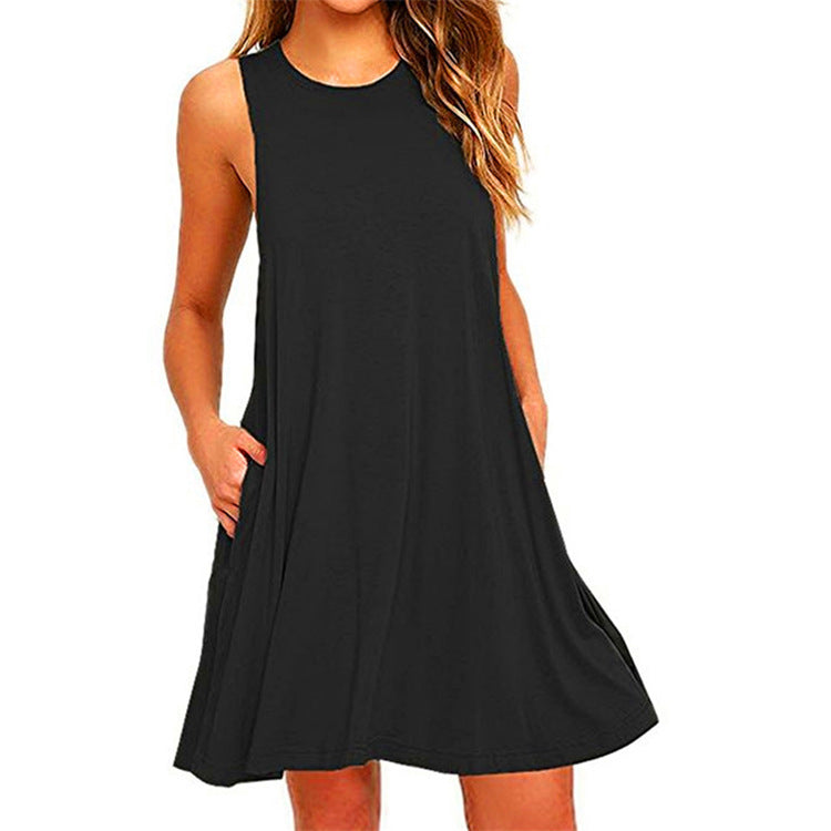 Damen Elegantes Minikleid mit Hochkragen und tailliertem Schnitt EB