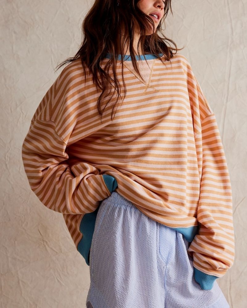 EB | Übergroßer Gestreifter Pullover