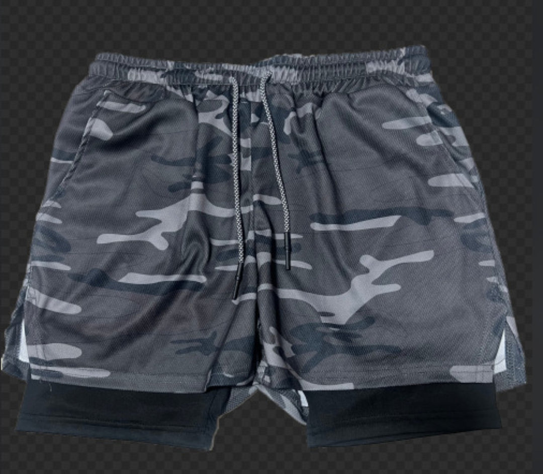 EB | Atmungsaktive Doppel-Shorts für Männer