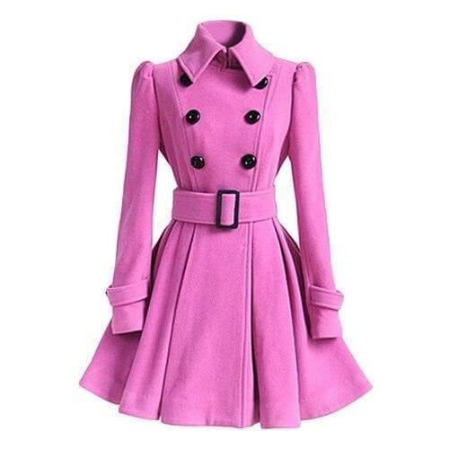 EB | Damen Doppelreiher Windbreaker Trenchcoat