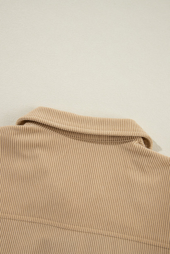 EB | Cordurahemdjacke mit Rüschendetails Baumwollmischung Elegant und Modern