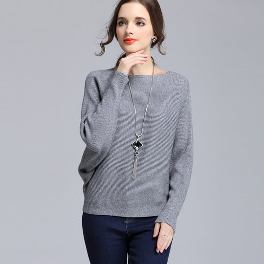 Damen pullover mit hohem Rollkragen und Zopfmuster EB