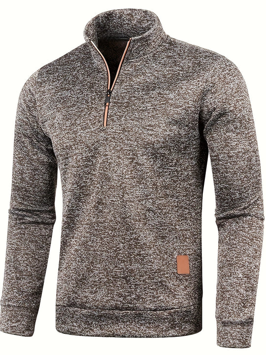 EB | Herrenpullover mit Reißverschluss am Hals für Herbst & Winter