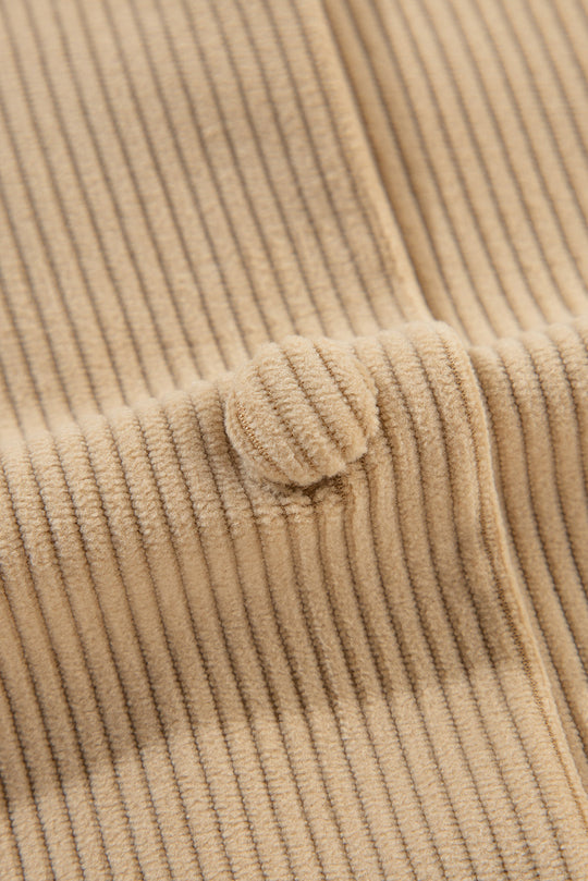 EB | Cordurahemdjacke mit Rüschendetails Baumwollmischung Elegant und Modern